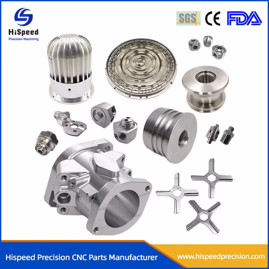 CNC旋盤加工5軸ステンレスアルミカスタムパーツ